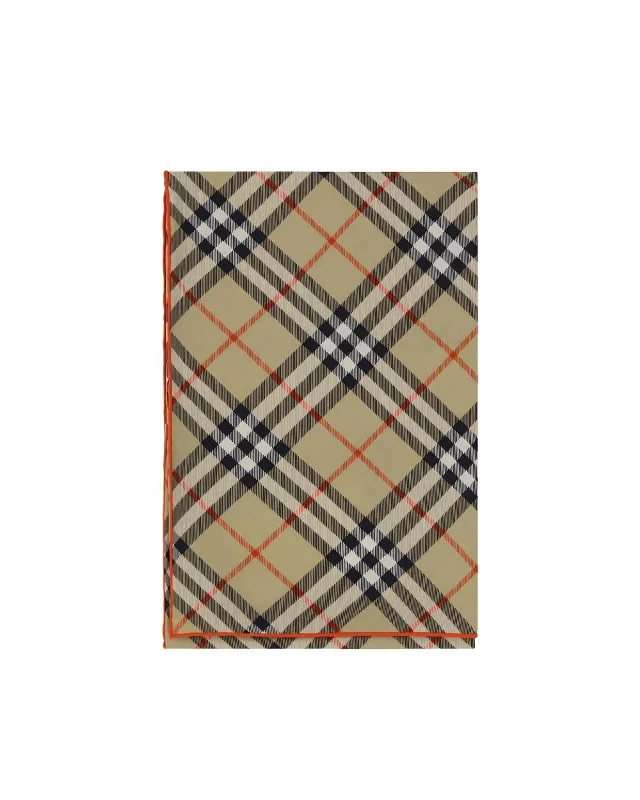 Burberry Cashmere Scarf Beige Check 8088140A2021 Women Scarves & Shawls