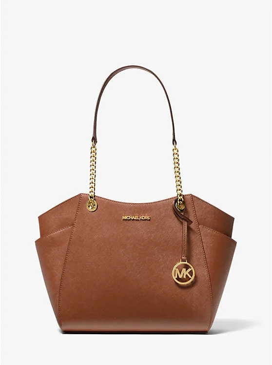 Michael Kors Jet Set Large Saffiano Leather Shoulder Bag Luggage 
