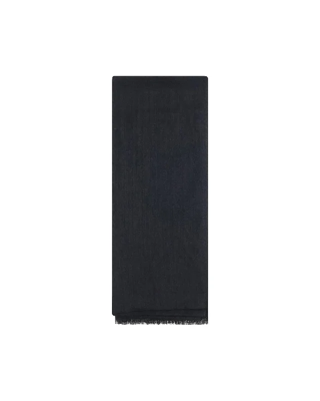 Brunello Cucinelli Cashmere Scarf Women Black Scarves & Shawls
