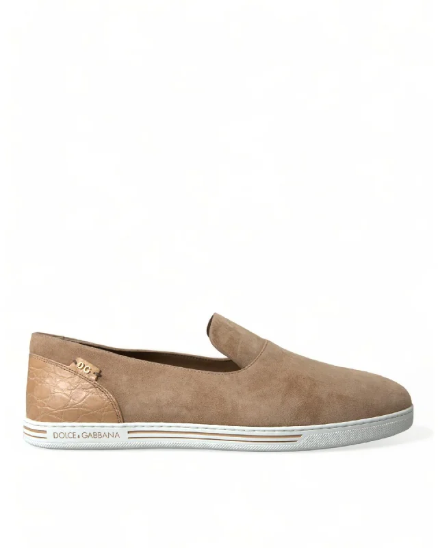 Dolce & Gabbana  Portofino Suede Slip-On Sneakers for Men