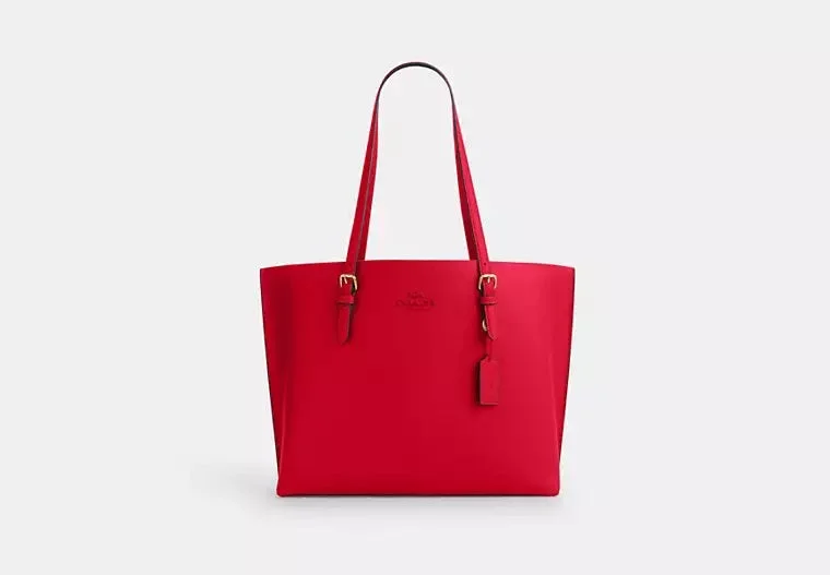 Coach Mollie Tote Bag Bold Red 