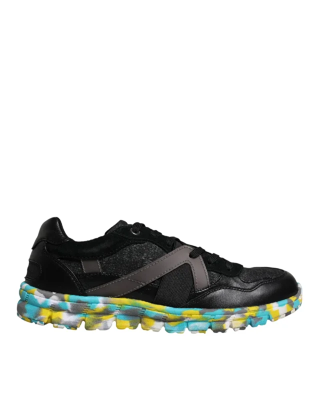 Dolce & Gabbana Low Top Sneakers with Logo Details and Rubber Sole