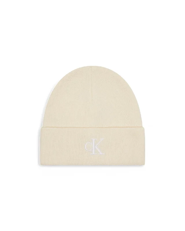 Calvin Klein Polyester Machine Washable Cap Women White Hats