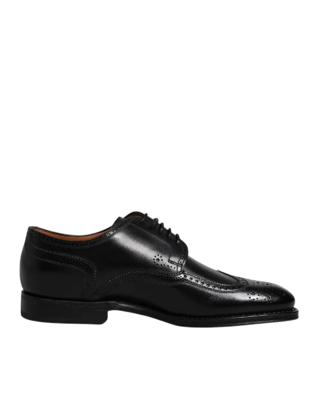 Dolce & Gabbana Leather Derby Wingtip Formal Shoes