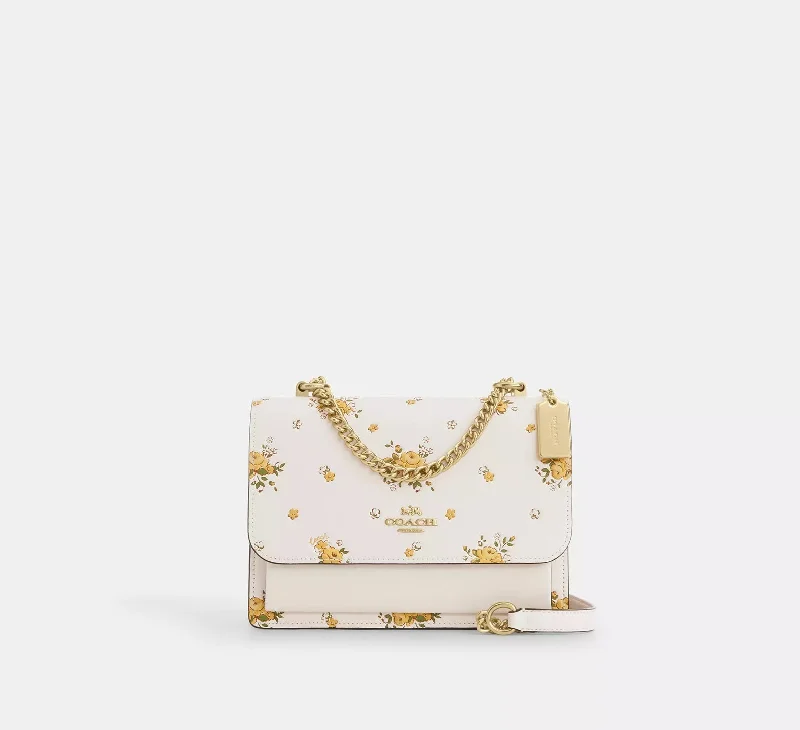 Coach Klare Crossbody Bag With Spring Blossom Print Chalk Multi 