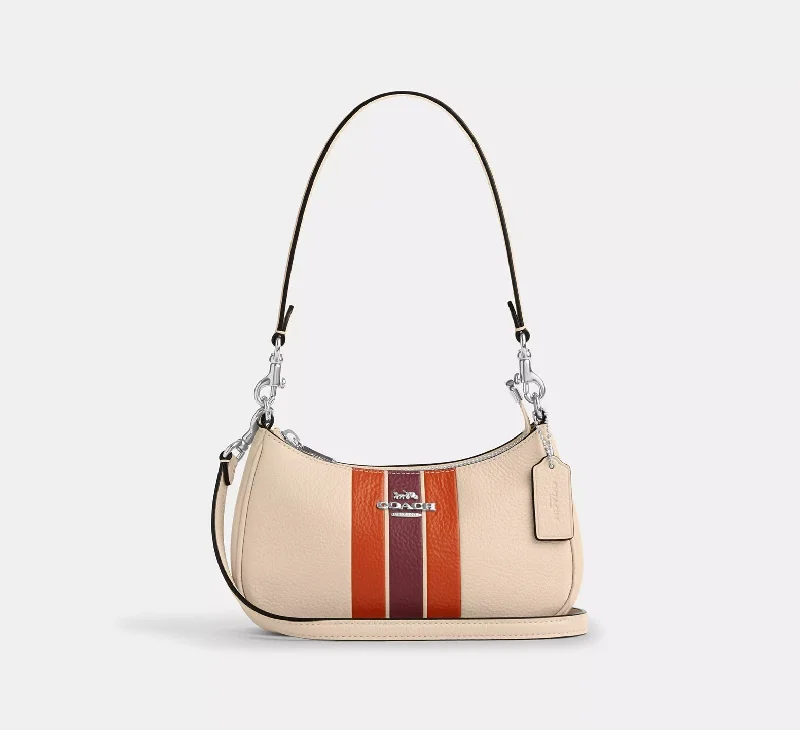 Teri Mini Crossbody Bag With Stripe Ivory Multi Coach