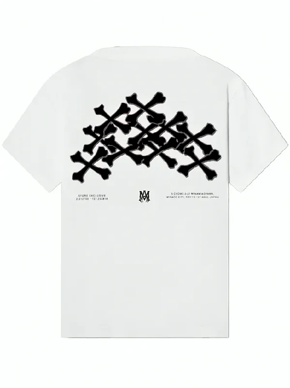 Amiri Exclusive Bones Printed T-Shirt in White