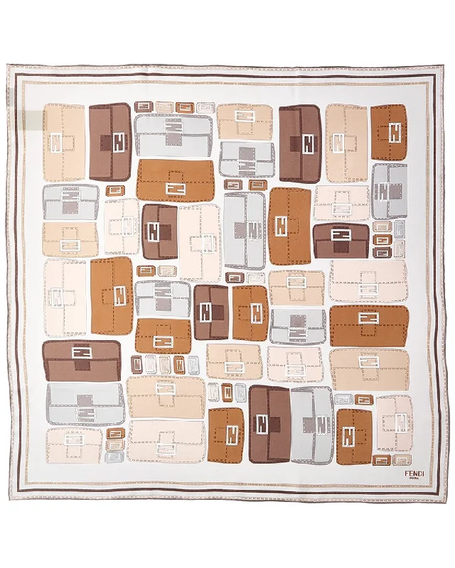 Fendi Baguette Foulard Silk Scarf