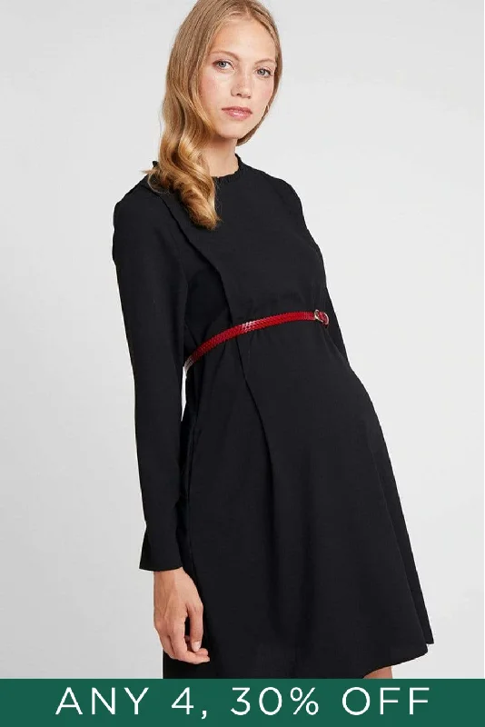 Corinna Nursing Dress Black