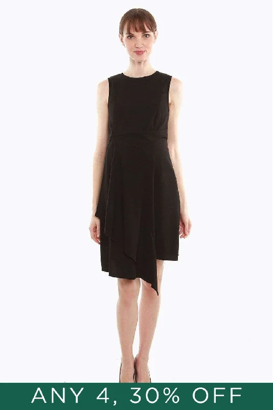 Corliss Nursing Dress Black