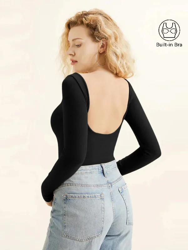 Scoop Neck Open Back Brami Top