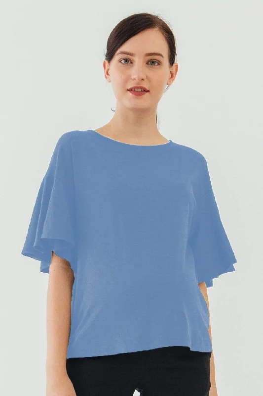 Flutter Sleeves Adalie Nursing Top Perry