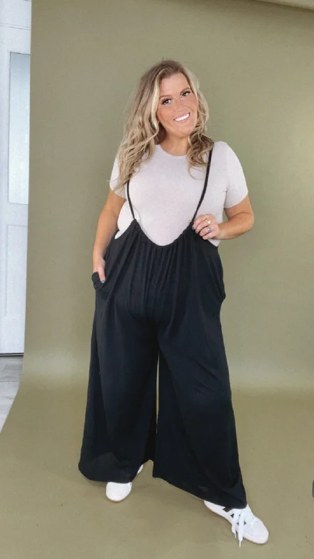 Head Over Heels Jumpsuit, Black