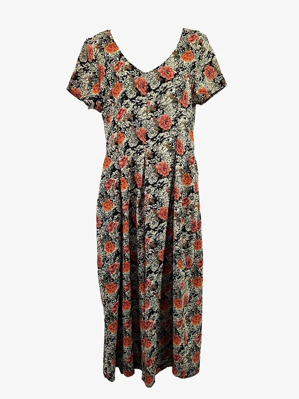 Havana Moon Vintage Floral Pleated Jumpsuit Size 10