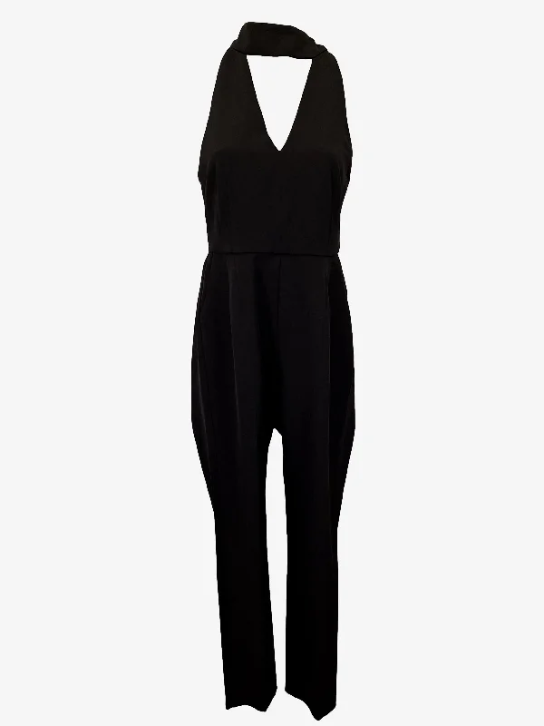 Lavish Alice Halter Neck Keyhole Evening Jumpsuit Size 8