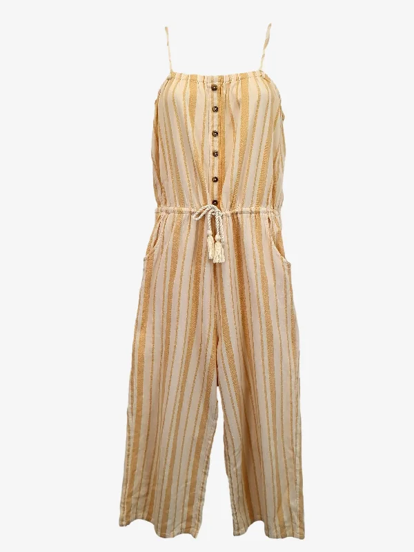 Ripcurl Striped Beach Sunny Jumpsuit Size S