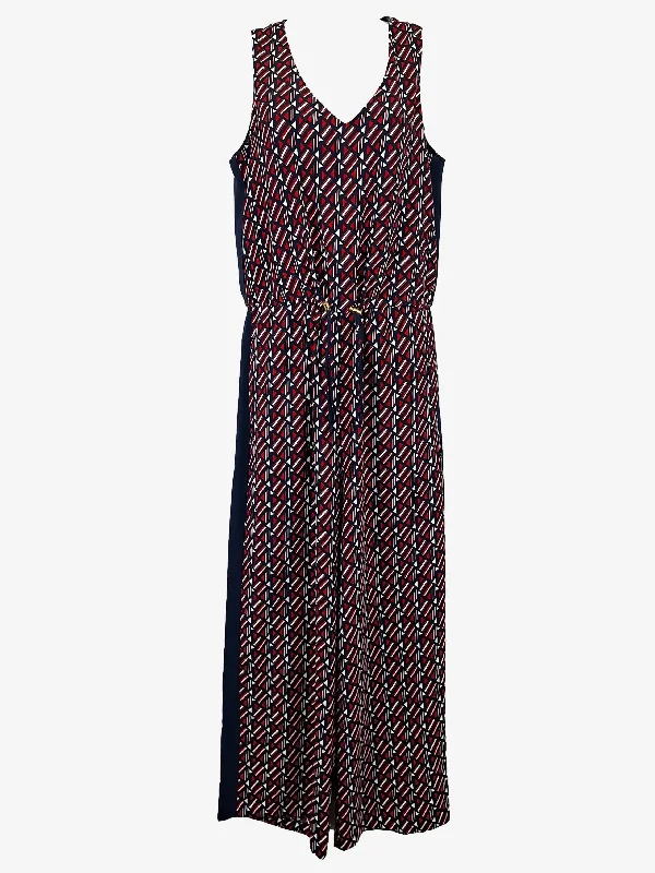 Tommy Hilfiger Classic Printed Drawstring Jumpsuit Size 8