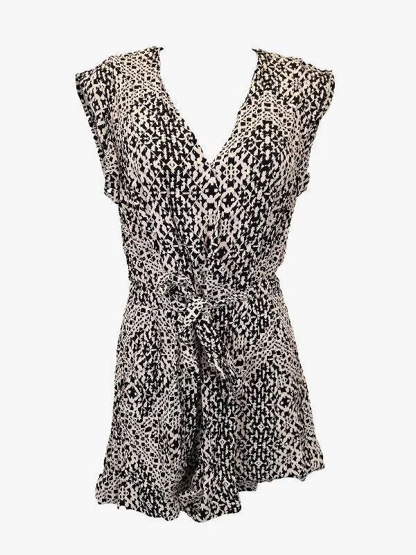 Witchery Basic Printed Playsuit Size 8