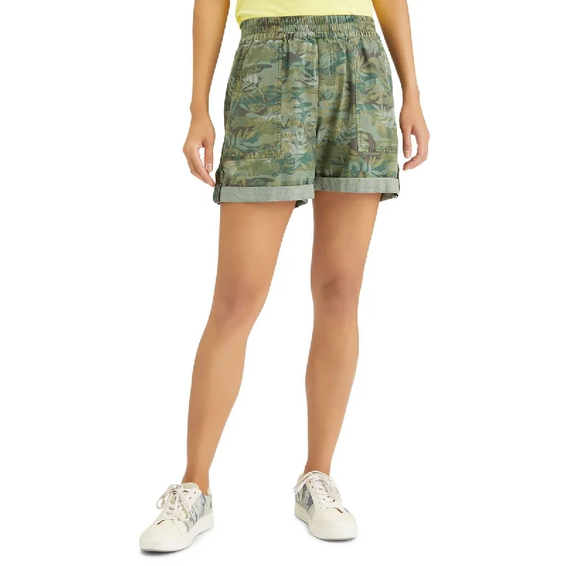 Sanctuary Womens Trail Blazer Printed Stretch Shorts