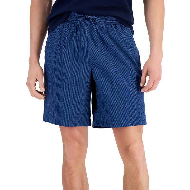 Alfani Mens Seersucker Striped Casual Shorts