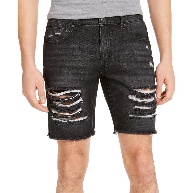 INC Mens Destroyed Denim Cutoff Shorts