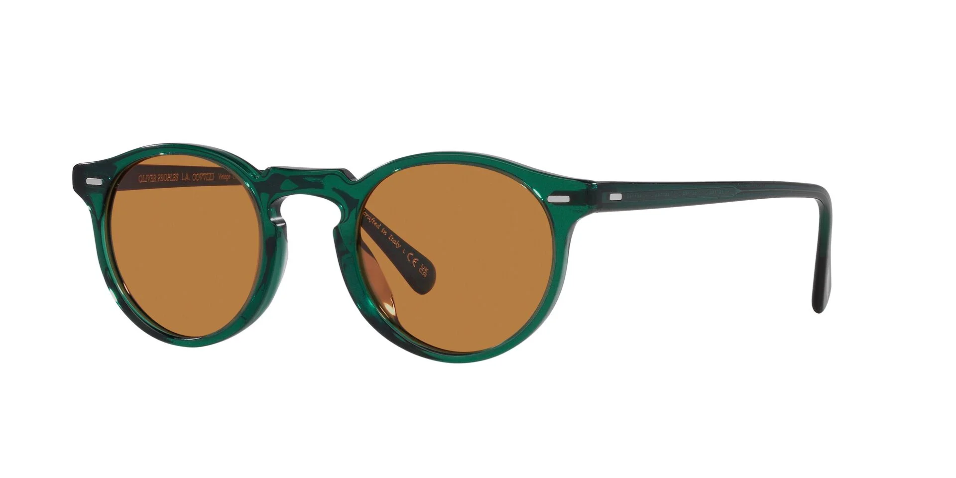 Translucent Dark Teal/Cognac