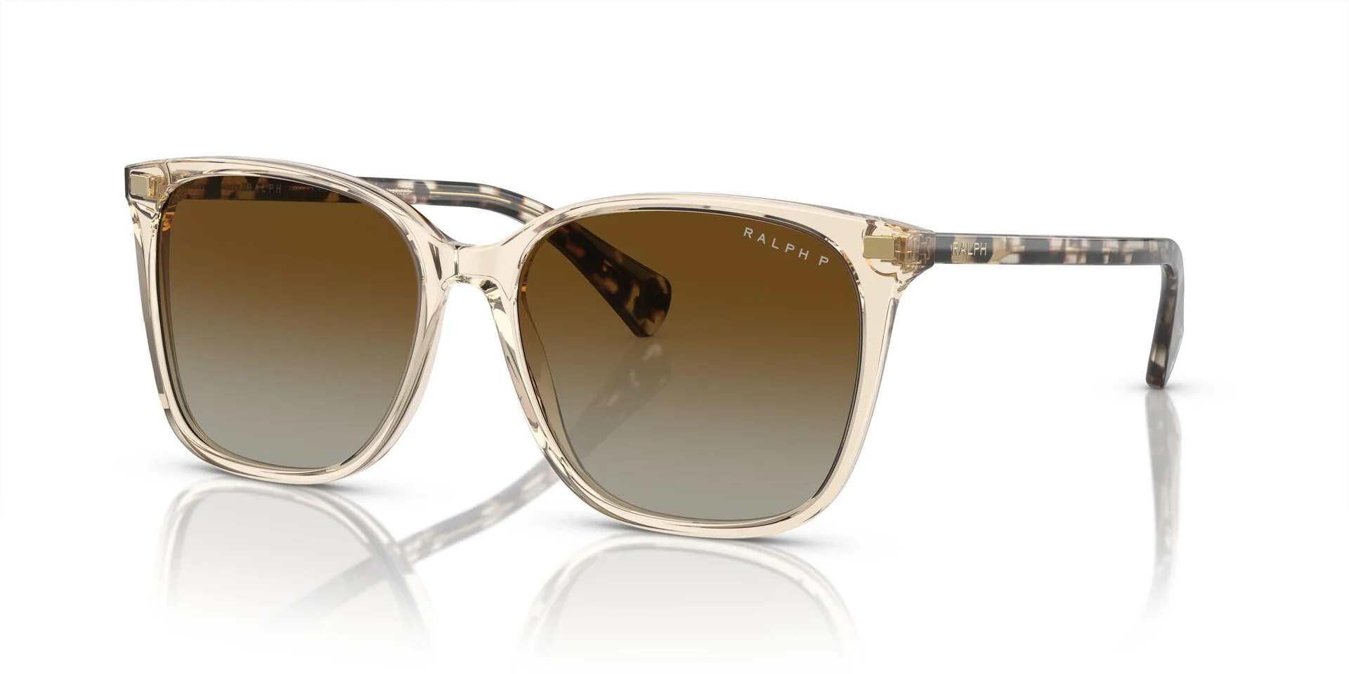 Shiny Transparent Brown/Brown Polarised Gradient