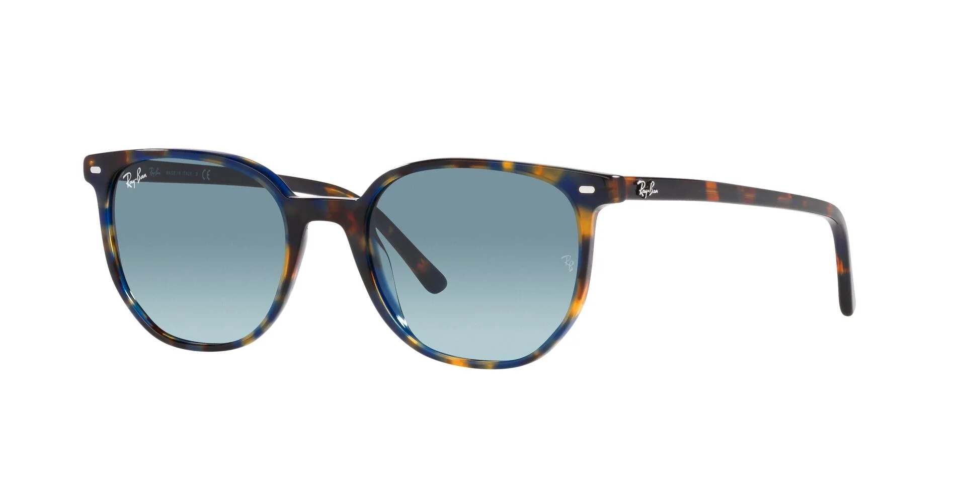 Yellow & Blue Havana/Blue Gradient Grey