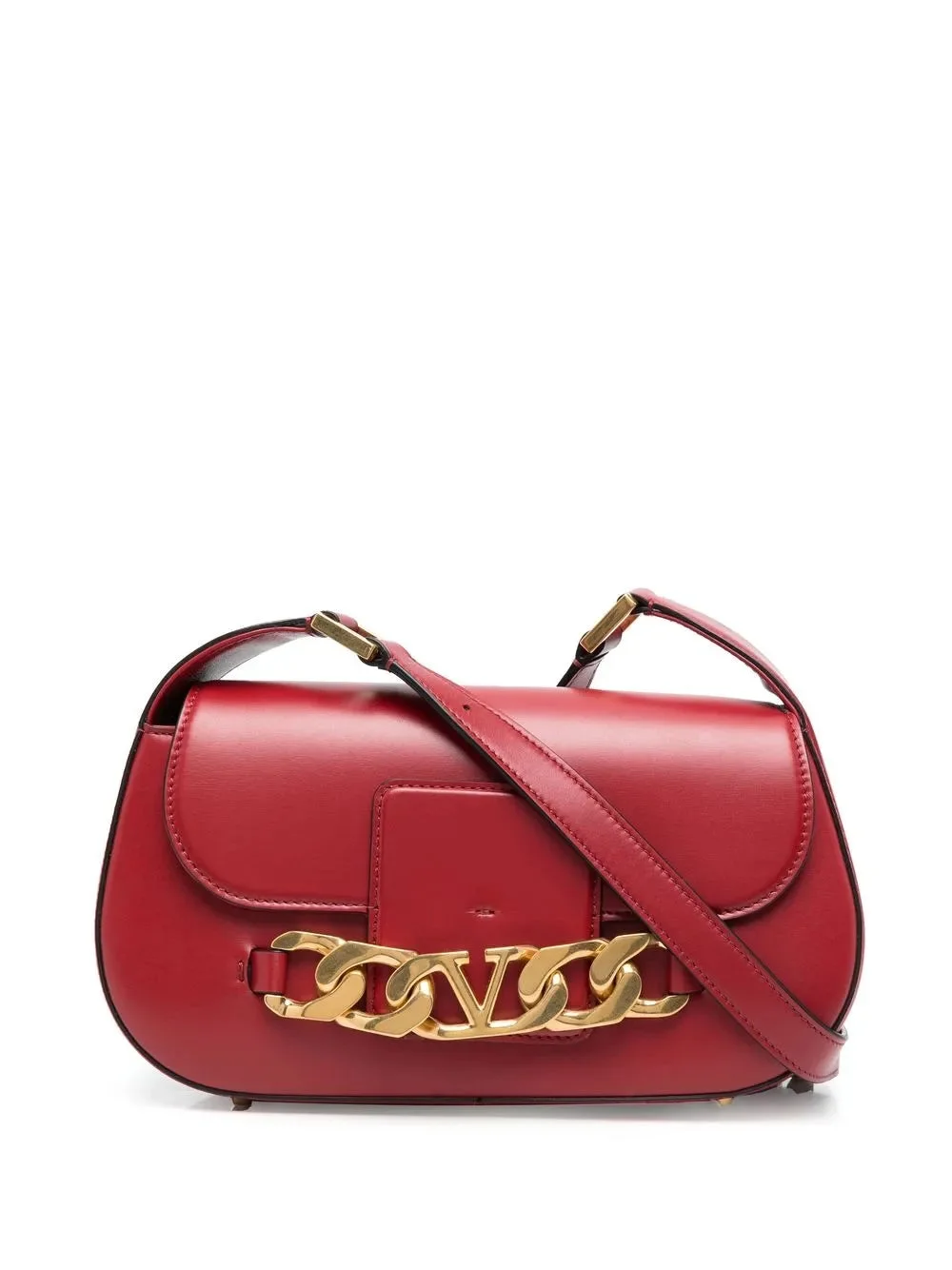 Valentino Garavani Vlogo Leather Shoulder Bag