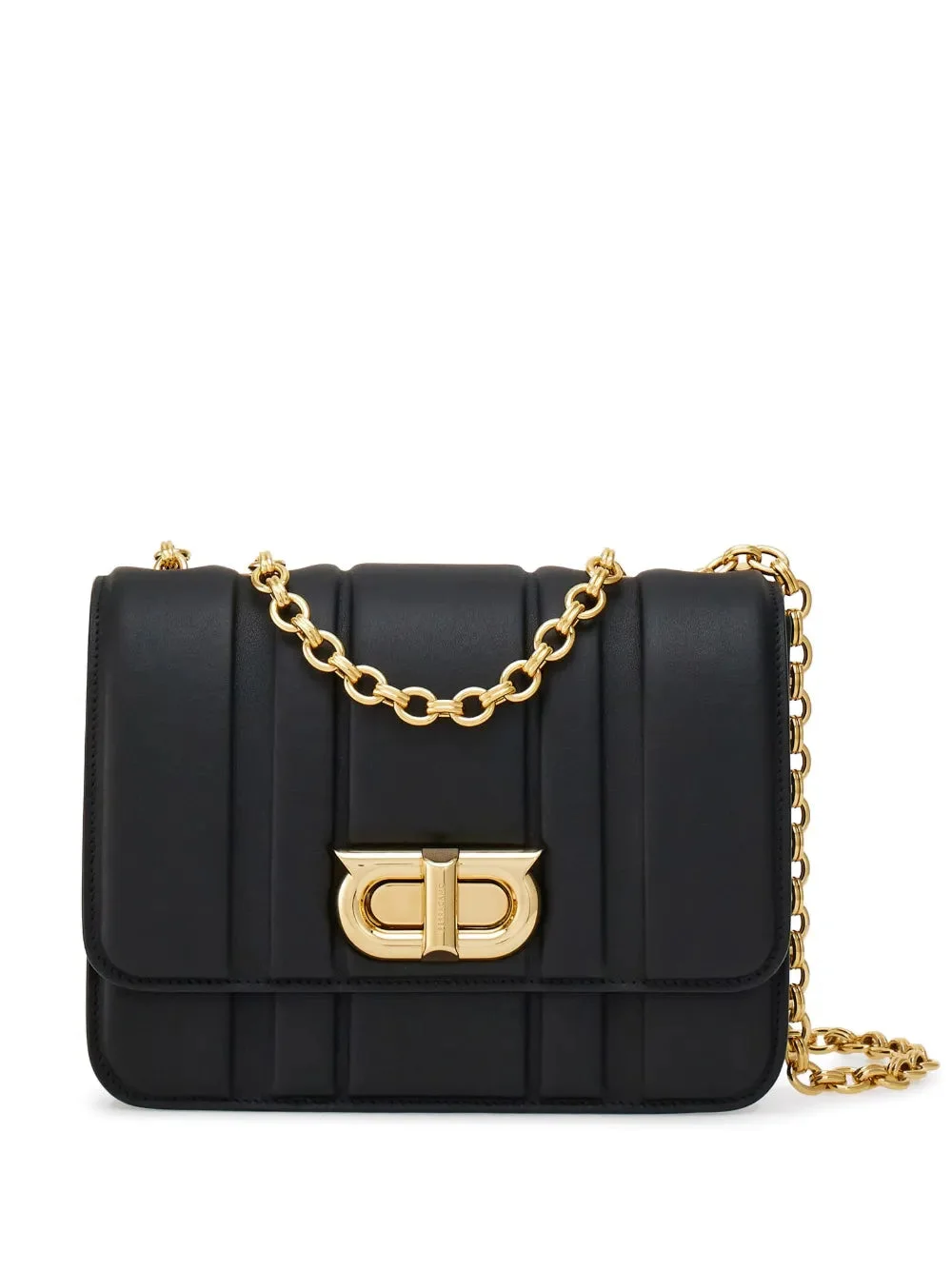 Ferragamo Medium Gancini Leather Shoulder Bag