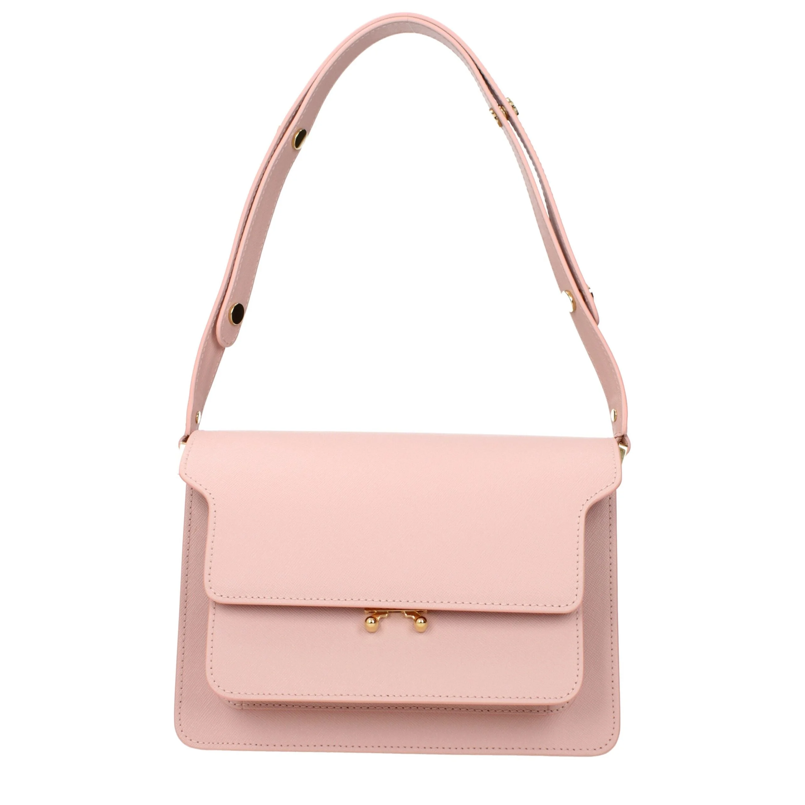 Marni Pink Leather Shoulder Bag