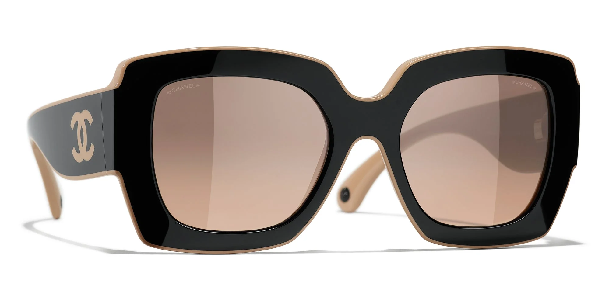 Black & Beige/Brown Gradient
