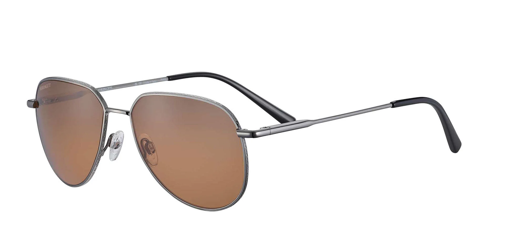 Shiny Gunmetal/Brown