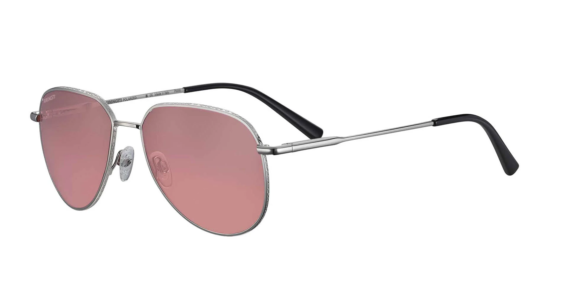 Shiny Silver/Pink Mirror