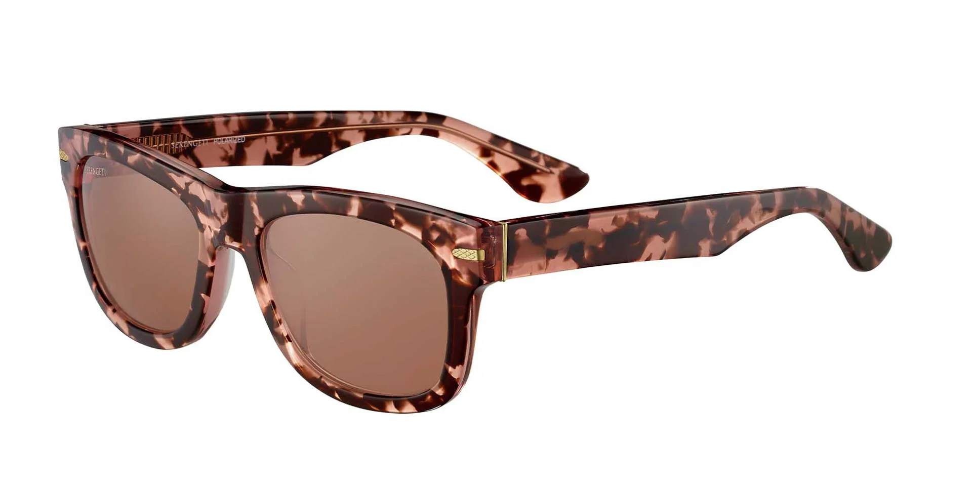 Pink Tortoise/Brown Mirror