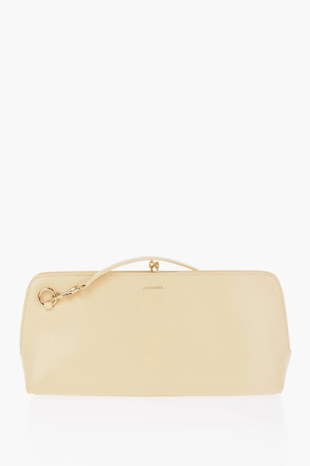 Jil Sander Leather Handbag with Removable Shoulder Strap