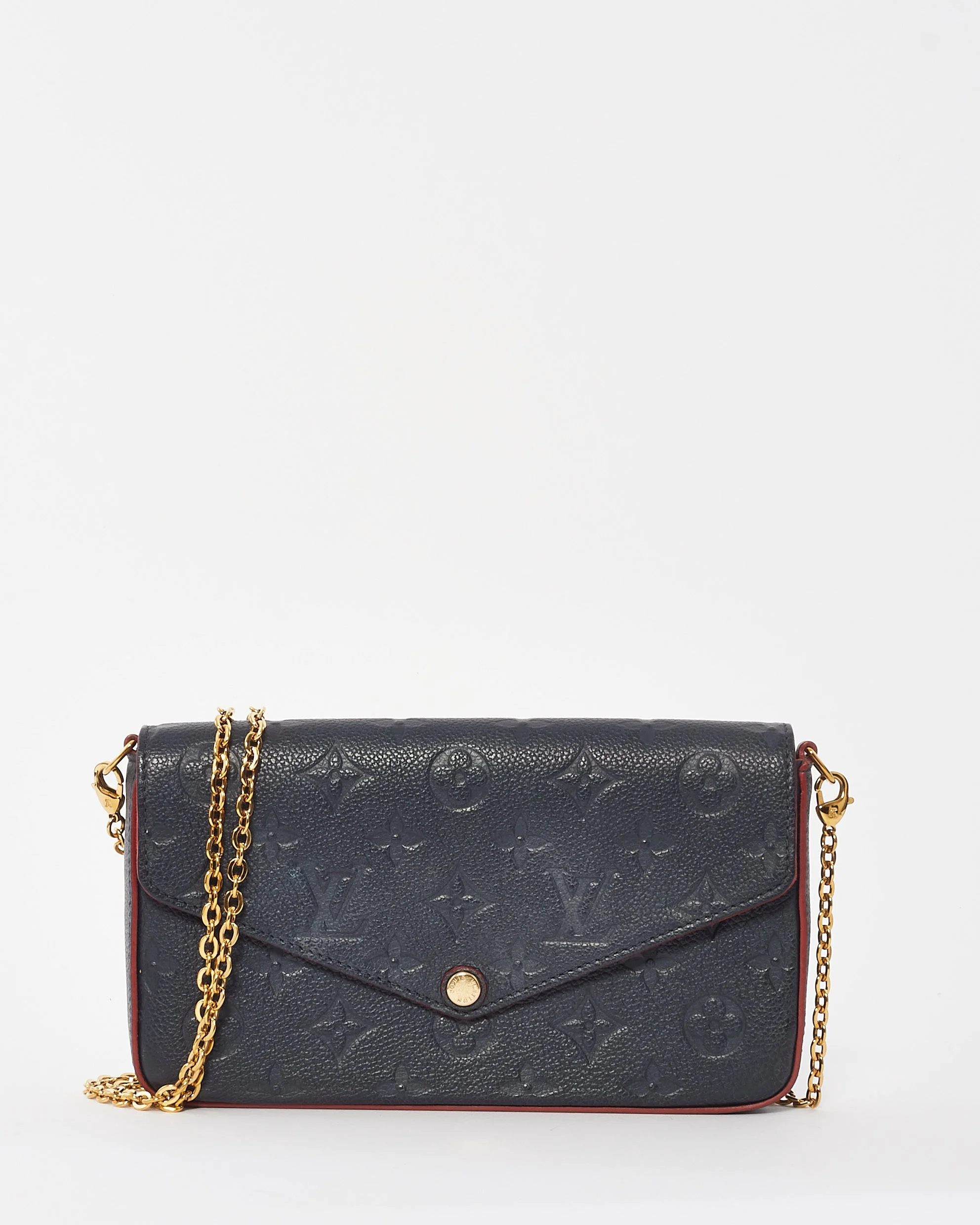 Louis Vuitton Navy Empreinte Monogram Leather Félicie Pochette