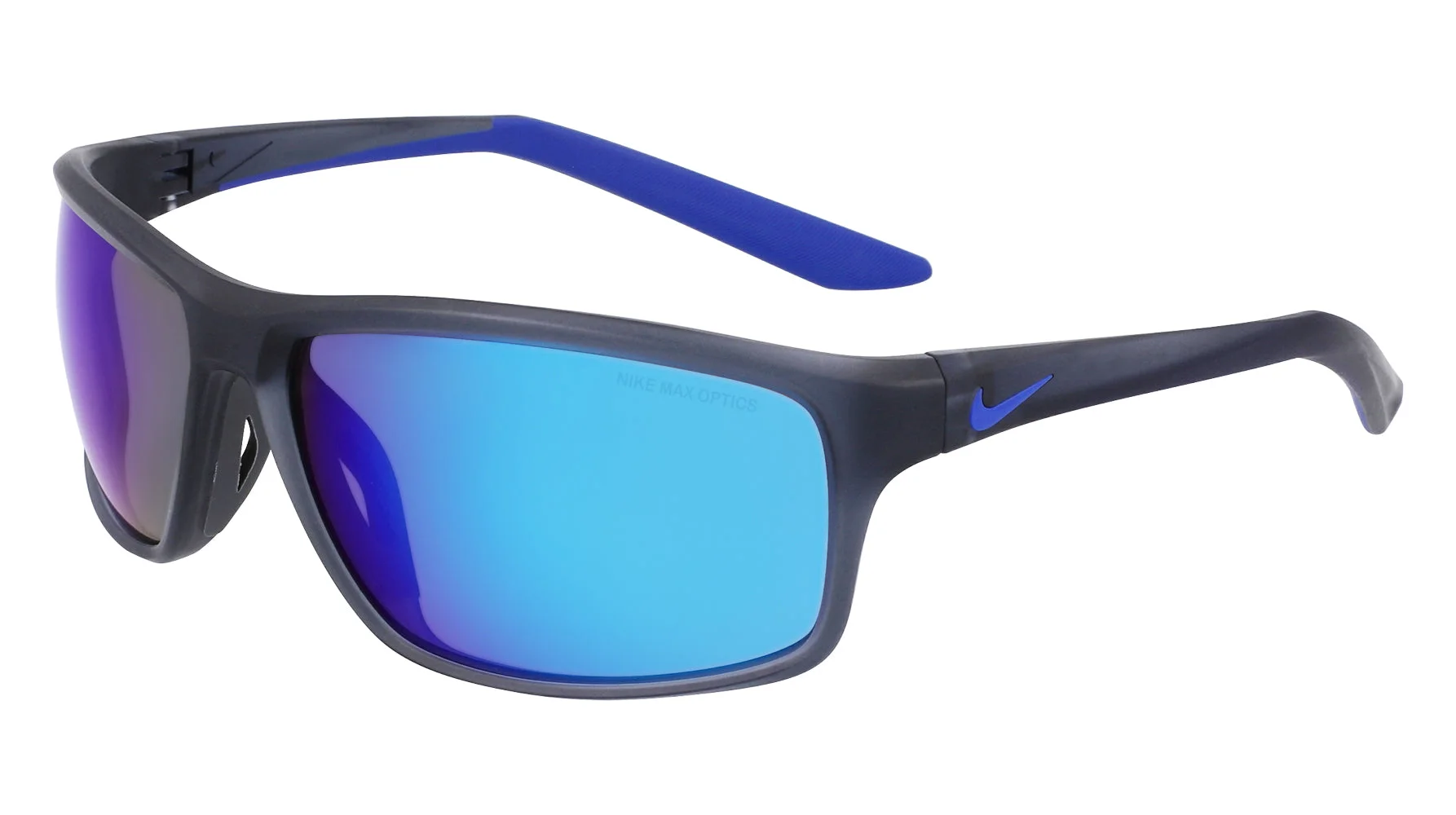 Matte Dark Grey/Blue Mirror