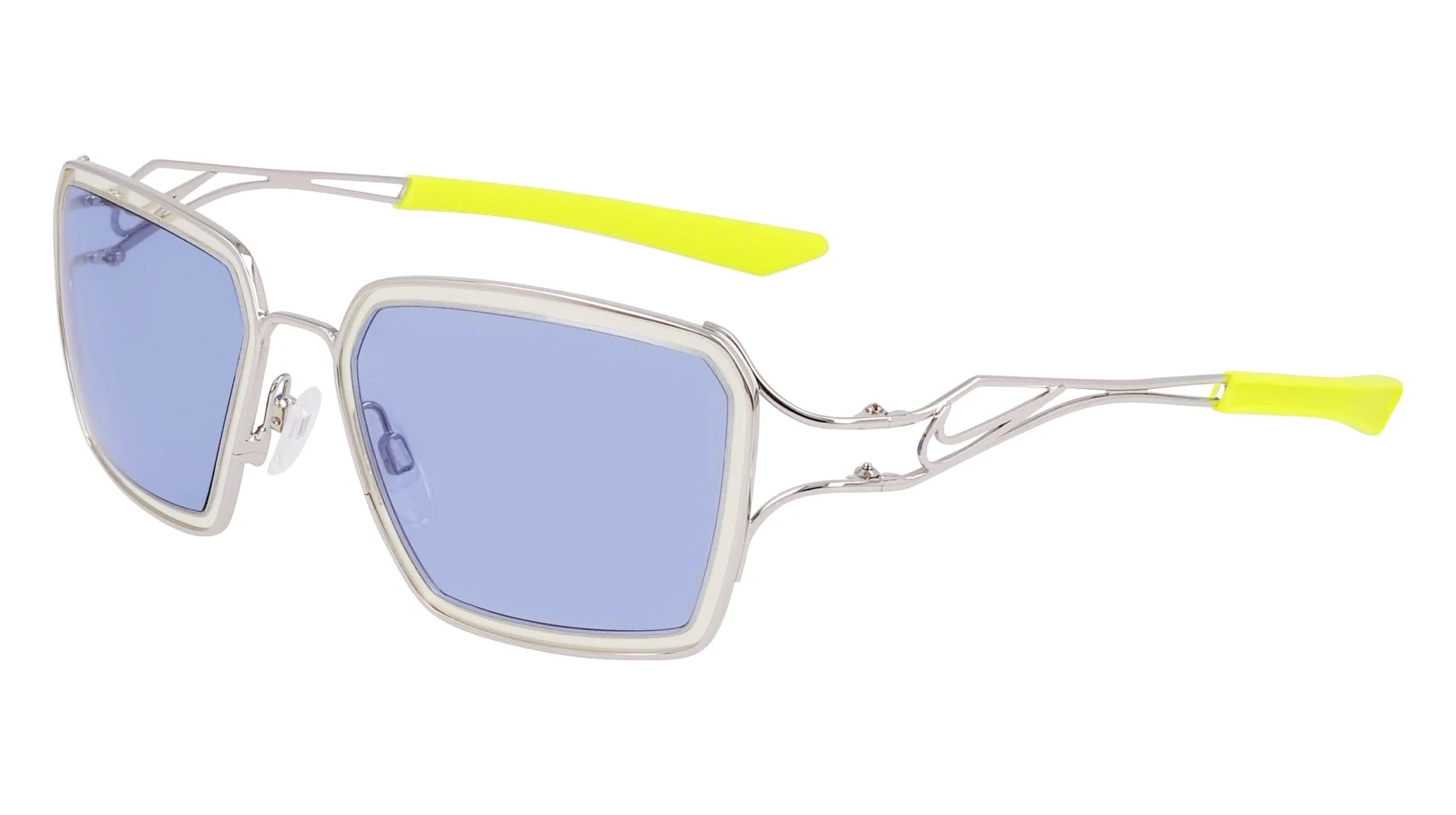 Silver / Blue/Yellow