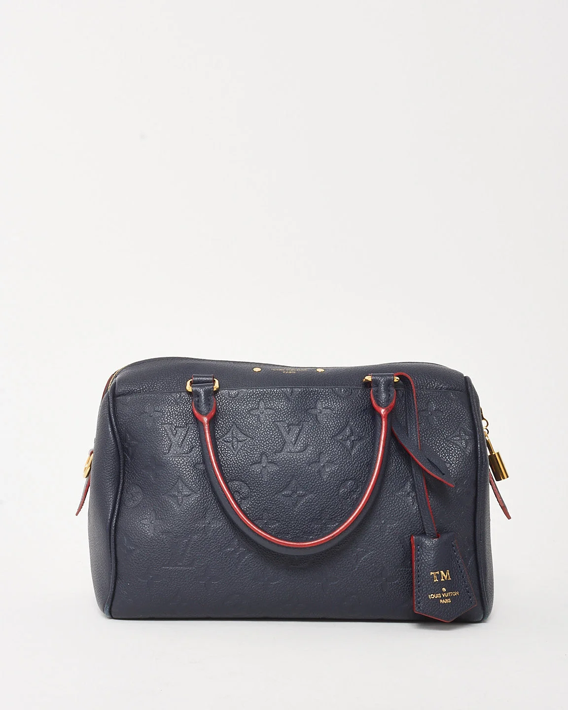 Louis Vuitton Navy Monogram Empreinte Speedy Bandoulière 25 - MISSING STRAP