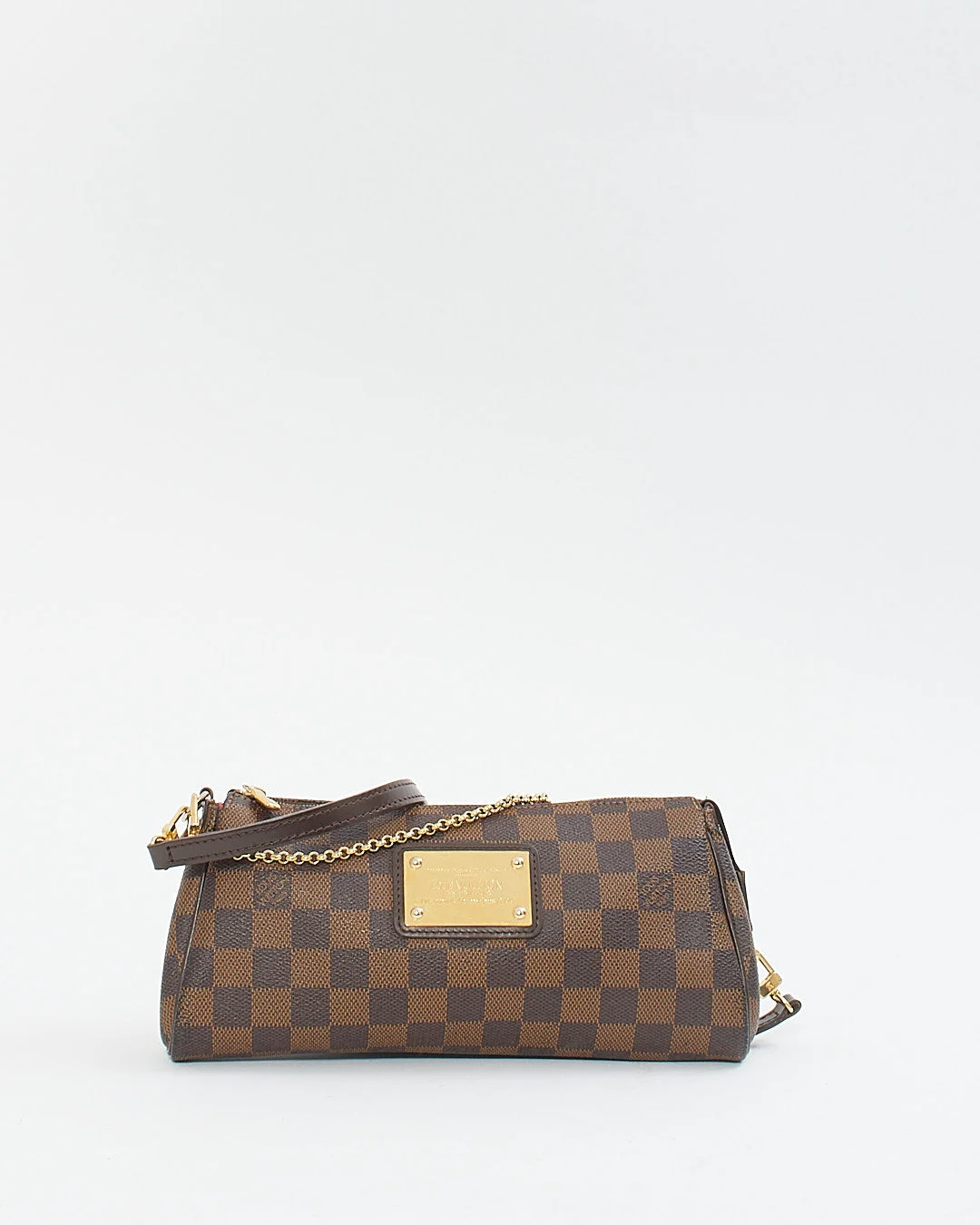 Louis Vuitton Damier Ebene Canvas Eva Pochette Crossbody Bag