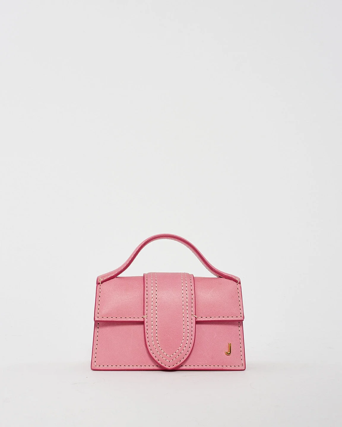 Jacquemus Pink Leather "Le Petit Bambino" Coin Pouch Bag