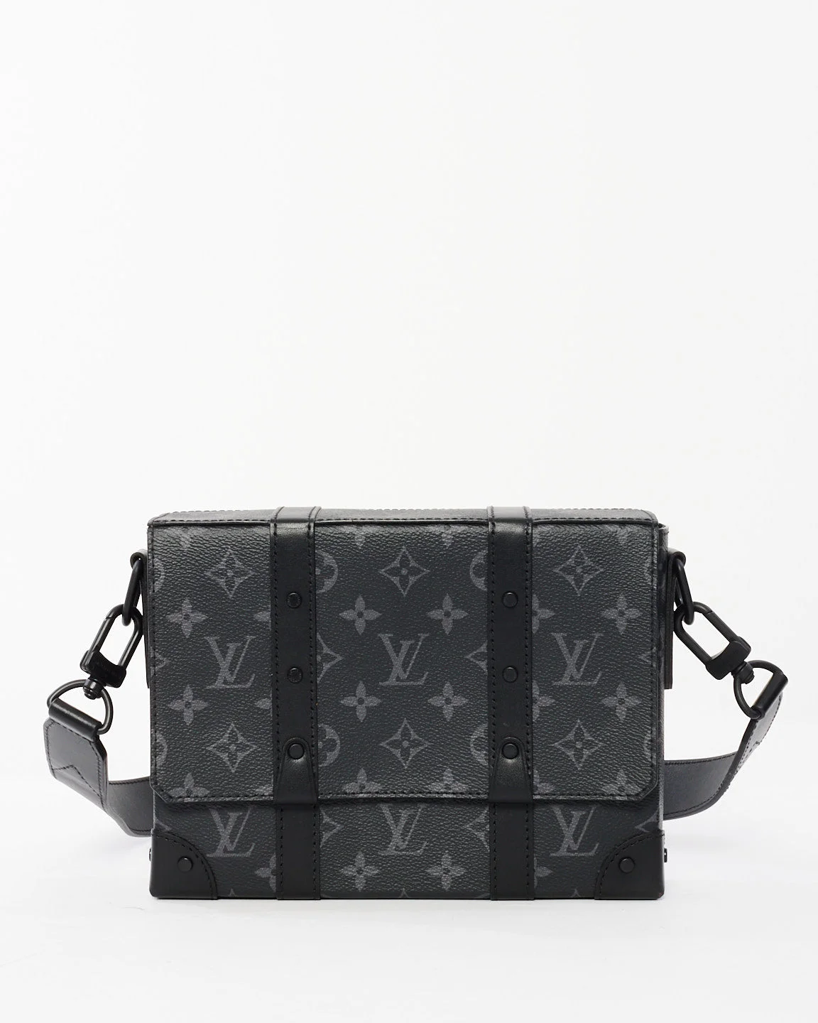 Louis Vuitton Eclipse Monogram Canvas Soft Trunk Flap Crossbody Bag