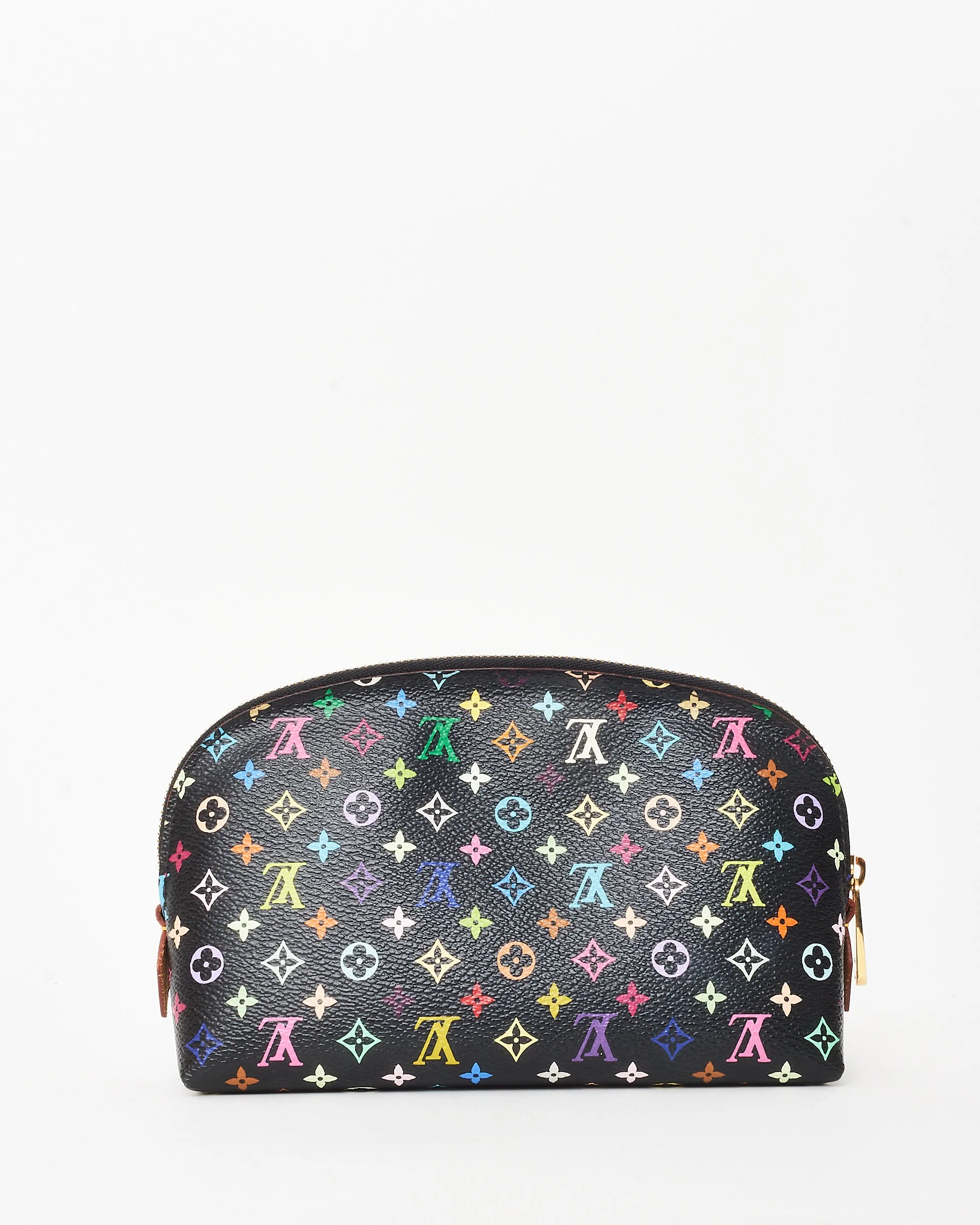 Louis Vuitton Black Monogram Multicolor Coated Canvas Cosmetic Pouch