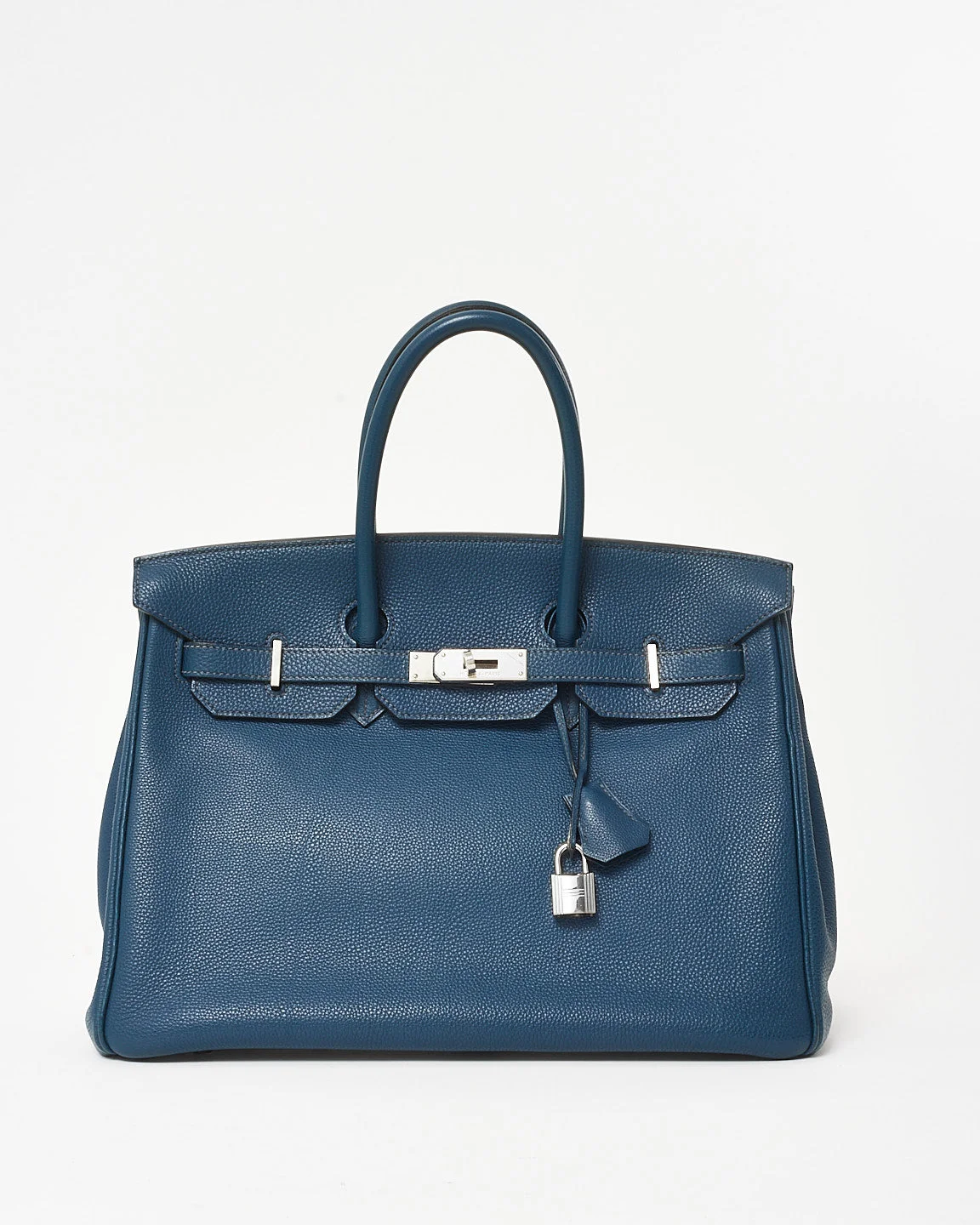 Hermès Navy Blue Togo Leather Birkin 35 PHW