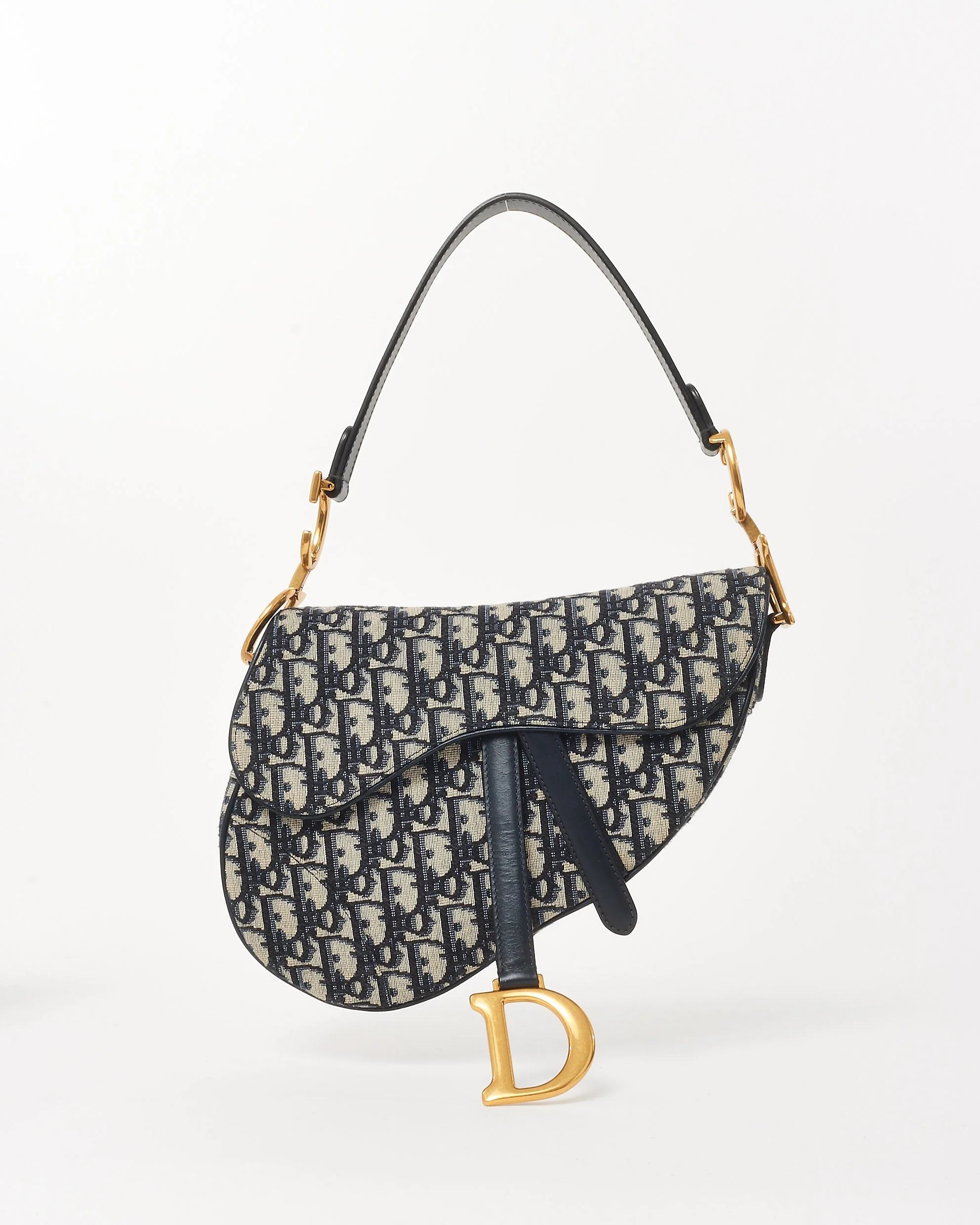 Dior Blue Dior Oblique Jacquard Saddle Bag