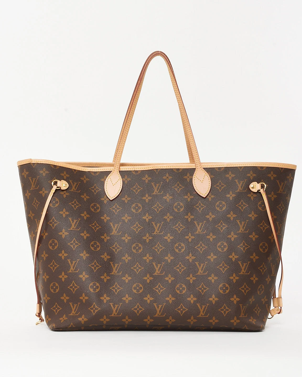 Louis Vuitton Monogram Coated Canvas Neverfull GM Bag w/ Pouch