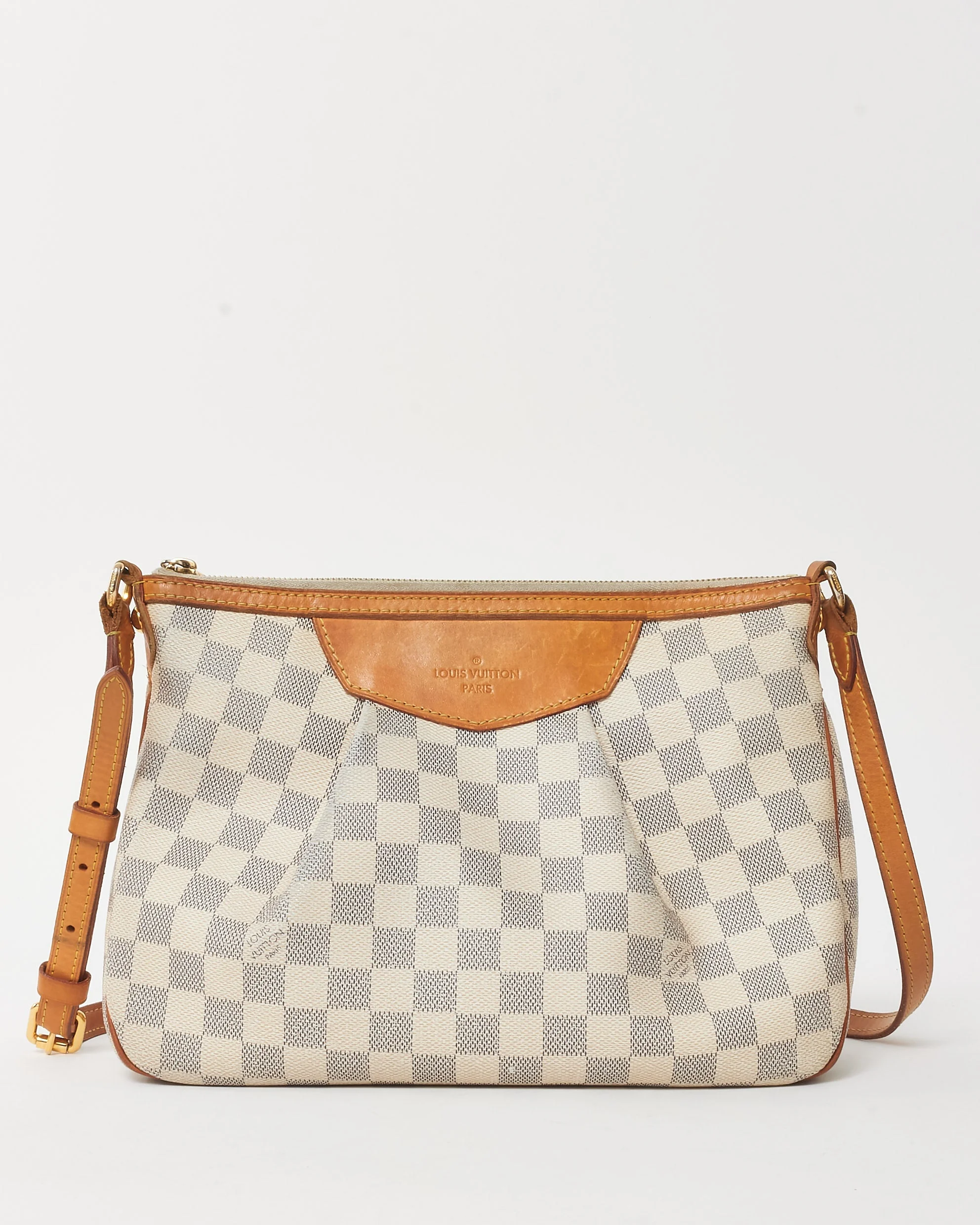 Louis Vuitton White Damier Azur Coated Canvas Siracusa PM Crossbody