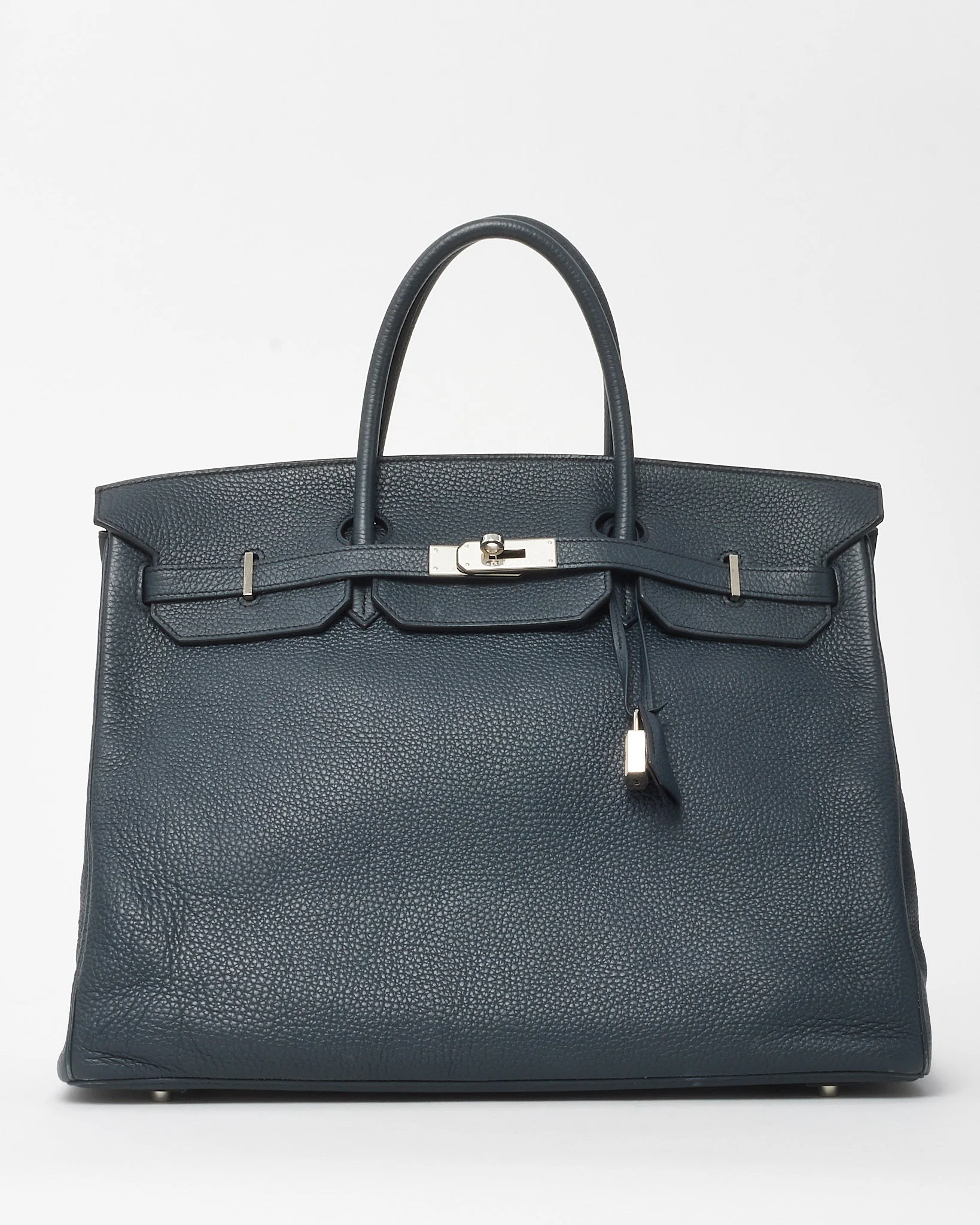 Hermès Navy Blue Togo Leather Birkin 40 PHW