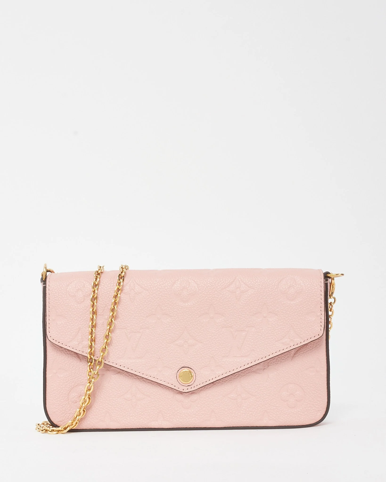 Louis Vuitton Pink Monogram Empreinte Leather Felicie Pochette Bag